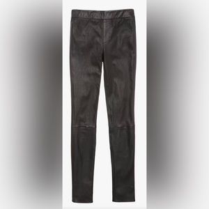 HELMUT LANG BLACK LEATHER LEGGING